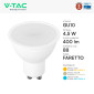 Immagine 5 - V-Tac VT-205 Lampadina LED GU10 4,5W Faretto PAR16 SMD Chip CREE - SKU 21201-6 / 21202-6 / 21203-6
