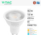 Immagine 5 - V-Tac VT-291 Lampadina LED GU10 7,5W Faretto PAR16 SMD Chip CREE - SKU 218756 / 218766 / 218776
