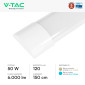 Immagine 4 - V-Tac VT-8-50 Tubo LED Prismatico Plafoniera 50W Lampadina 150cm SMD Chip CREE - SKU 203546 / 203556