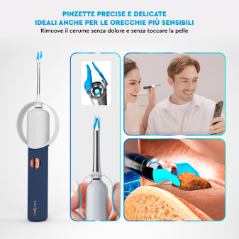 UdiGuard Pro-Clean Otoscopio Kit Pulizia Cerume Orecchie Naso e Gola