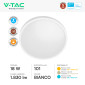 Immagine 5 - V-Tac Pro VT-8618S Plafoniera LED Rotonda 18W SMD Samsung IP44 con Sensore Colore Bianco - SKU 76591-24 / 76601-24 / 76611-24
