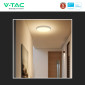 Immagine 7 - V-Tac Pro VT-8618S Plafoniera LED Rotonda 18W SMD Samsung IP44 con Sensore Colore Bianco - SKU 76591-24 / 76601-24 / 76611-24