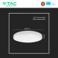 Immagine 10 - V-Tac Pro VT-8618S Plafoniera LED Rotonda 18W SMD Samsung IP44 con Sensore Colore Bianco - SKU 76591-24 / 76601-24 / 76611-24