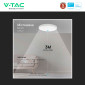 Immagine 13 - V-Tac Pro VT-8618S Plafoniera LED Rotonda 18W SMD Samsung IP44 con Sensore Colore Bianco - SKU 76591-24 / 76601-24 / 76611-24