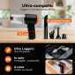 Immagine 2 - Aspiral DuoAir Aspirapolvere Aspirabriciole Senza Fili per Auto Casa e Ufficio Portatile 2in1 Ricarica Rapida USB