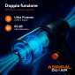 Immagine 3 - Aspiral DuoAir Aspirapolvere Aspirabriciole Senza Fili per Auto Casa e Ufficio Portatile 2in1 Ricarica Rapida USB