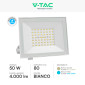 Immagine 4 - V-Tac VT-44054 Faro LED 50W Faretto SMD IP65 Colore Bianco - SKU 23987 / 23989