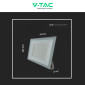 Immagine 9 - V-Tac VT-44109 Faro LED 100W Faretto SMD IP65 Colore Bianco - SKU 23992 / 23979 / 23981