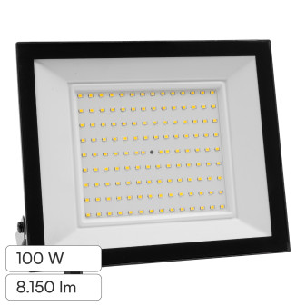 Faro LED 100W SMD IP65 Colore Nero V-Tac VT-44109