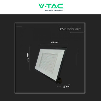 Faro LED 200W SMD IP65 Colore Nero V-Tac VT-44208