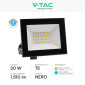 Immagine 4 - V-Tac VT-44022 Faro LED 20W Faretto SMD IP65 Colore Nero - SKU 23984 / 23986