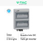 Immagine 2 - V-Tac Quadro Elettrico Lato DC 2 Stringhe 2 MPPT 1000V 16A IP65 con Sezionatore - SKU 11951