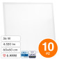 Immagine 1 - V-Tac Pro VT-61036 10 Pannelli LED Quadrati 60x60 36W SMD Chip CREE da Incasso con Driver LiFud - SKU 236246 / 236256