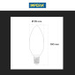 Immagine 8 - Imperia Lampadina LED E14 6W Candela C35 Filament in Vetro Bianco - mod. 210253 / 214374 / 210260 / 210277