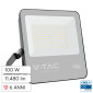 Immagine 1 - V-Tac VT-44101 Faro LED 100W Faretto SMD Chip CREE IP65 Colore Nero - SKU 232006 / 232186 / 232196