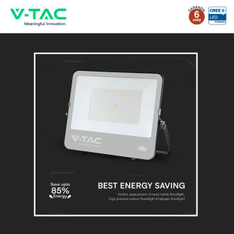 Faro LED 200W SMD Chip CREE IP65 Colore Nero VT-44201