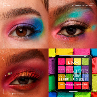 NYX Professional Makeup Ultimate I Know That's Bright Palette 16 Ombretti