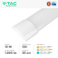 Immagine 5 - V-Tac VT-8-10 Tubo LED Prismatico Plafoniera 10W Lampadina 30cm SMD Chip CREE - SKU 203446 / 203456 / 203466