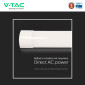 Immagine 11 - V-Tac VT-8-10 Tubo LED Prismatico Plafoniera 10W Lampadina 30cm SMD Chip CREE - SKU 203446 / 203456 / 203466