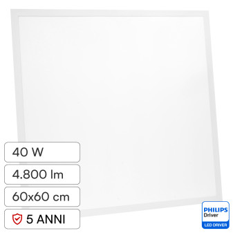 Pannello LED Quadrato 40W SMD con Driver Philips V-Tac