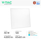Immagine 4 - V-Tac VT-61040 Pannello LED Quadrato 60x60 40W SMD da Incasso con Driver Philips - SKU 23822 / 23823
