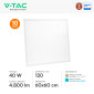 Immagine 4 - V-Tac VT-61040 10 Pannelli LED Quadrati 60x60 40W SMD da Incasso con Driver Philips - SKU 23822 / 23823