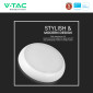 Immagine 11 - V-Tac Pro VT-8603 Plafoniera LED Rotonda 20W SMD Chip Samsung IP65 IK08 CCT Changing Color 3in1 - SKU 801-24