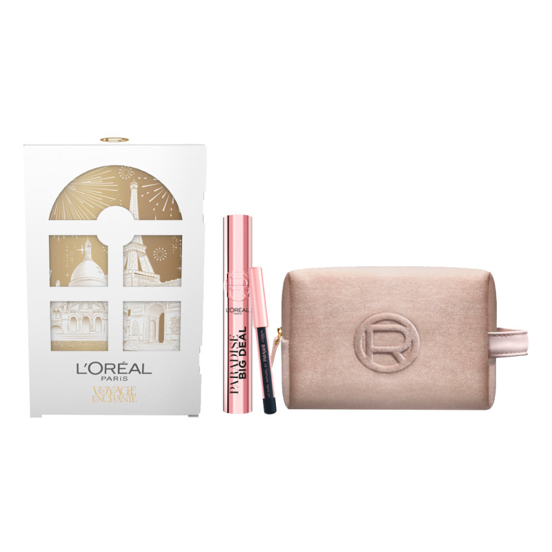 L'Oréal Paris Voyage Enchanté Paradise Set Regalo Natale Mascara Matita Pochette L'Oréal Paris Voyage Enchanté Paradise Set Regalo Natale Mascara Matita Pochette