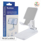 Immagine 1 - Uniross Supporto Smartphone Portatile Pieghevole Antiscivolo Altezza Regolabile Colore Bianco - mod. UCA020