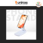 Immagine 7 - Uniross Supporto Smartphone Portatile Pieghevole Antiscivolo Altezza Regolabile Colore Bianco - mod. UCA020