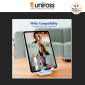 Immagine 8 - Uniross Supporto Smartphone Portatile Pieghevole Antiscivolo Altezza Regolabile Colore Bianco - mod. UCA020