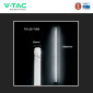 Immagine 8 - V-Tac VT-012 Tubo LED T8 G13 12W SMD Chip CREE Nano Plastic Lampadina 120cm con Starter - SKU 240666 / 240676