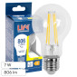 Immagine 1 - Life Lampadina LED E27 7W Goccia A60 Filament in Vetro Trasparente - mod. 39.920352C30 / 39.920352N40