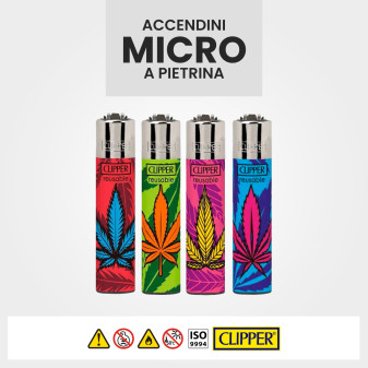 Clipper Micro Accendino a Pietrina Fresh Weed 48 Accendini