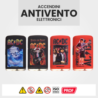 AccendinI Elettronici AC/DC Turbo Antivento Prof Maxi - Box da 20