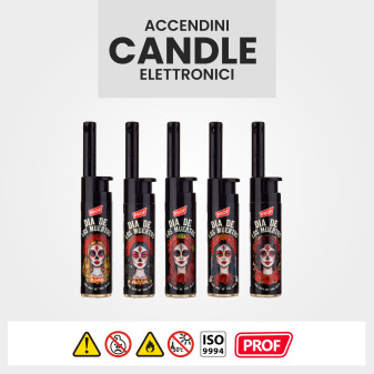 Accendigas Elettronici Los Muertos Prof Mini - Box da 30