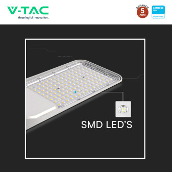 V-Tac VT-169ST-S Lampada Stradale LED Samsung SMD IP65 Grigio