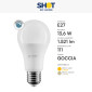 Immagine 4 - Bot Lighting Shot Lampadina LED E27 13,6W Goccia A60 SMD Dimmerabile - mod. SLD1014X2D / SLD1014X3D