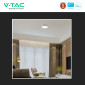 Immagine 7 - V-Tac Pro VT-60012 Mini Pannello LED Rotondo 12W SMD Chip Samsung a Superficie - SKU 78731 / 78741 / 78751