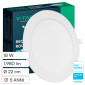 Immagine 1 - V-Tac Pro VT-61018 Mini Pannello LED Rotondo 18W SMD Chip Samsung a Incasso - SKU 78641 / 78651 / 78661