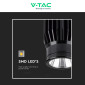 Immagine 26 - V-Tac VT-1018 Faretto LED da Incasso 18W Rotondo in Alluminio Colore Nero - SKU 10301 / 10302 / 10303