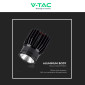 Immagine 27 - V-Tac VT-1018 Faretto LED da Incasso 18W Rotondo in Alluminio Colore Nero - SKU 10301 / 10302 / 10303