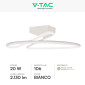 Immagine 2 - V-Tac VT-7763 Lampadario LED a Superficie 20W SMD Colore Bianco - SKU 6927