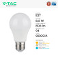Immagine 5 - V-Tac VT-2099 Lampadina LED E27 8,5W A60 Goccia SMD Chip CREE - SKU 2172606 / 2172616 / 2172626