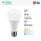 Immagine 5 - V-Tac VT-2015 Lampadina LED E27 15W A60 Goccia SMD Chip CREE - SKU 2144536 / 2144546 / 2144556