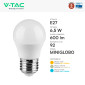 Immagine 36 - V-Tac VT-290 Lampadina LED E27 6,5W MiniGlobo G45 SMD Chip CREE - SKU 218666 / 21867-6 / 218686
