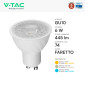 Immagine 5 - V-Tac VT-247 Lampadina LED GU10 6W Faretto PAR16 Chip CREE - SKU 211926 / 211936 / 211946