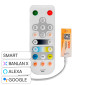 Immagine 1 - V-TAC Controller Smart per strisce LED CCT 2 Canali con Telecomando - SKU 24173