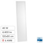 Immagine 1 - V-Tac VT-6147 Pannello LED Rettangolare 120x30 40W SMD Chip CREE 2in1 a Superficie e Incasso - SKU 21662516