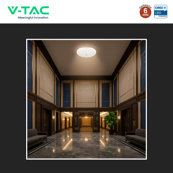 V-Tac VT-13 Plafoniera LED Rotonda 12W SMD Chip CREE